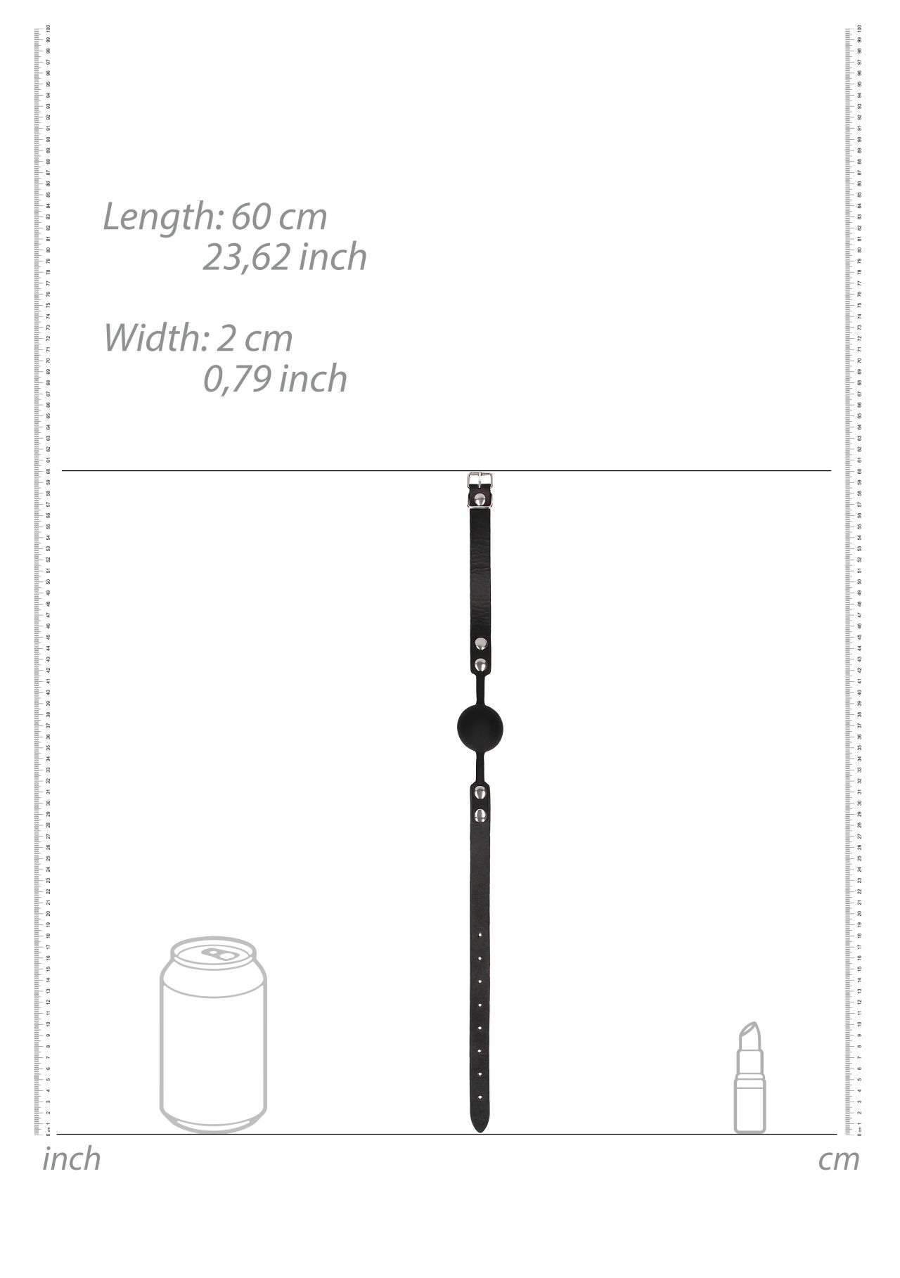 кляп из силикона с регулируемыми кожаными ремешками ouch! в Воронеже