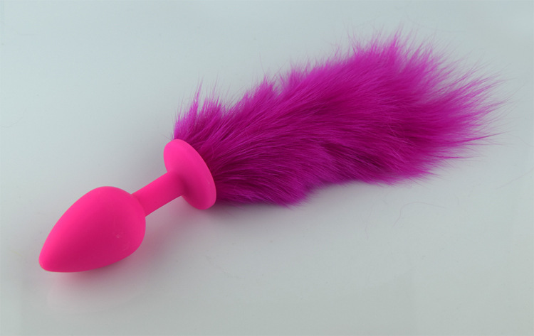 пробка розовая силикон с розовым хвостом 2,8 х 18,9 см 47162-mm в Воронеже