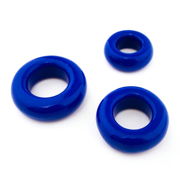 набор эрекционных колец pinkrabbit toyz, синий в Воронеже