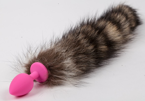 пробка розовая силикон с полосатым хвостом 47167-mm в Воронеже