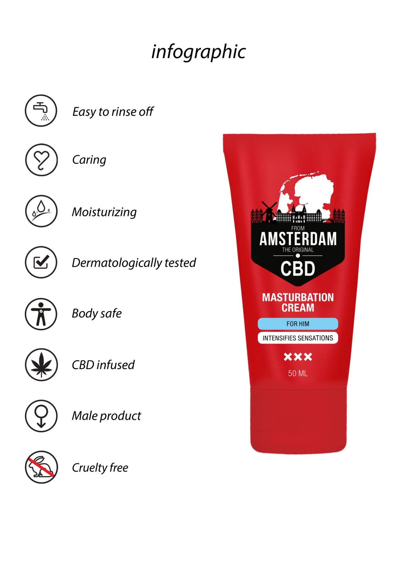 крем для мастурбации для него cbd from amsterdam - 50 ml в Воронеже
