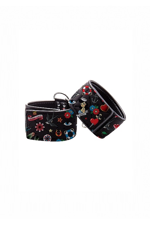 Наножники на цепочке Printed Ankle Cuffs Old School Tattoo Style