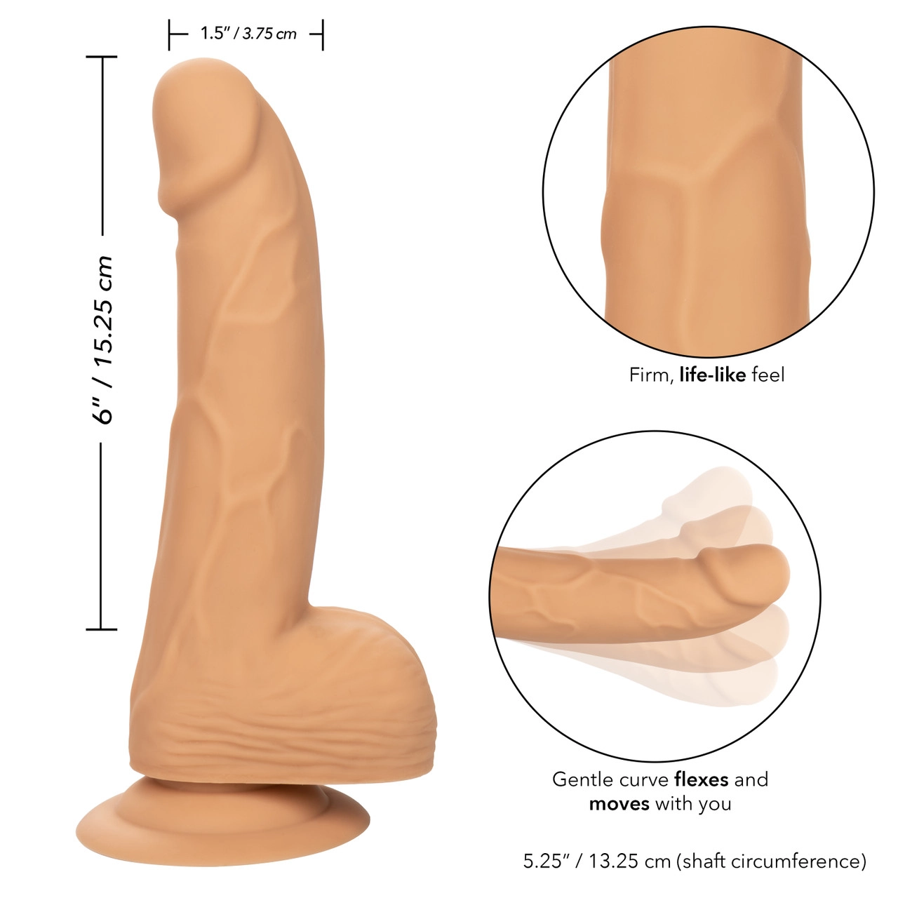 фалоимитатор silicone studs 6" ivory в Воронеже