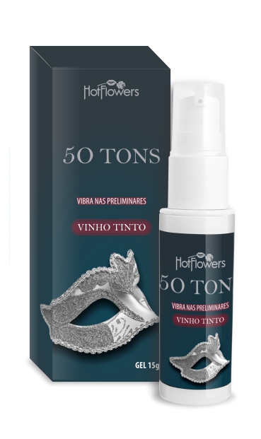 Жидкий вибратор 50 TONS для двоих с ароматом красного вина