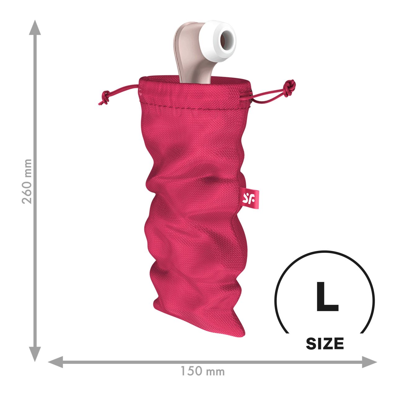 мешочек для хранения вибромассажера treasure bag l (pink) в Воронеже