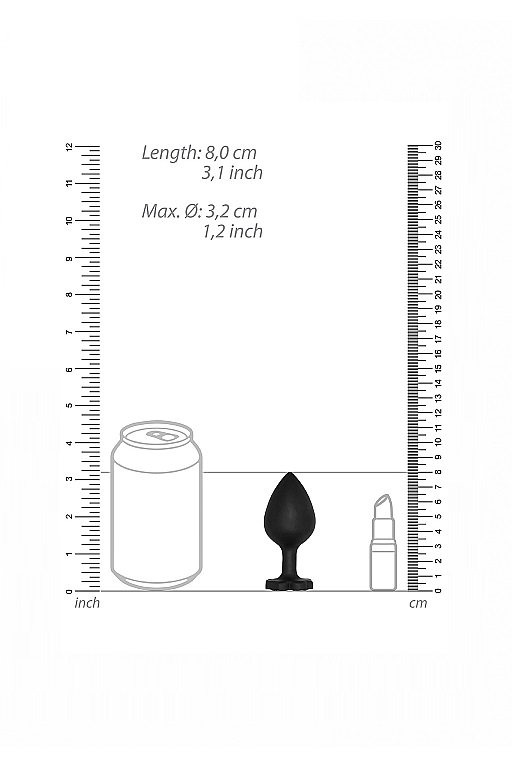 анальная пробка с кристаллом diamond butt plug в Воронеже