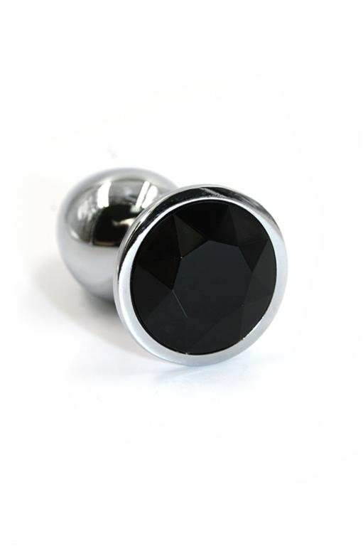 Анальная пробка "Large" из аллюминия black