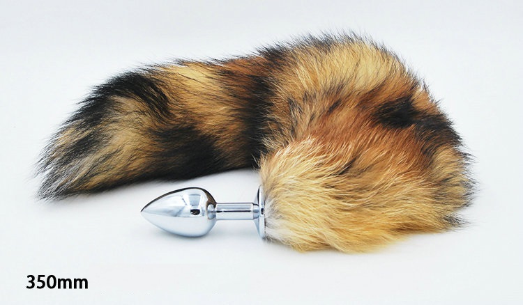 пробка металлическая с хвостом "королевская лиса" рыжая 47077-1-mm в Воронеже