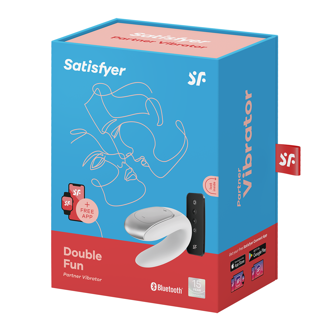 Виброcтимулятор Satisfyer Double Fun Connect App white 002453SA