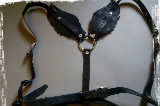 Эротическое бондажный комплект подиум крылья, черный в Воронеже
