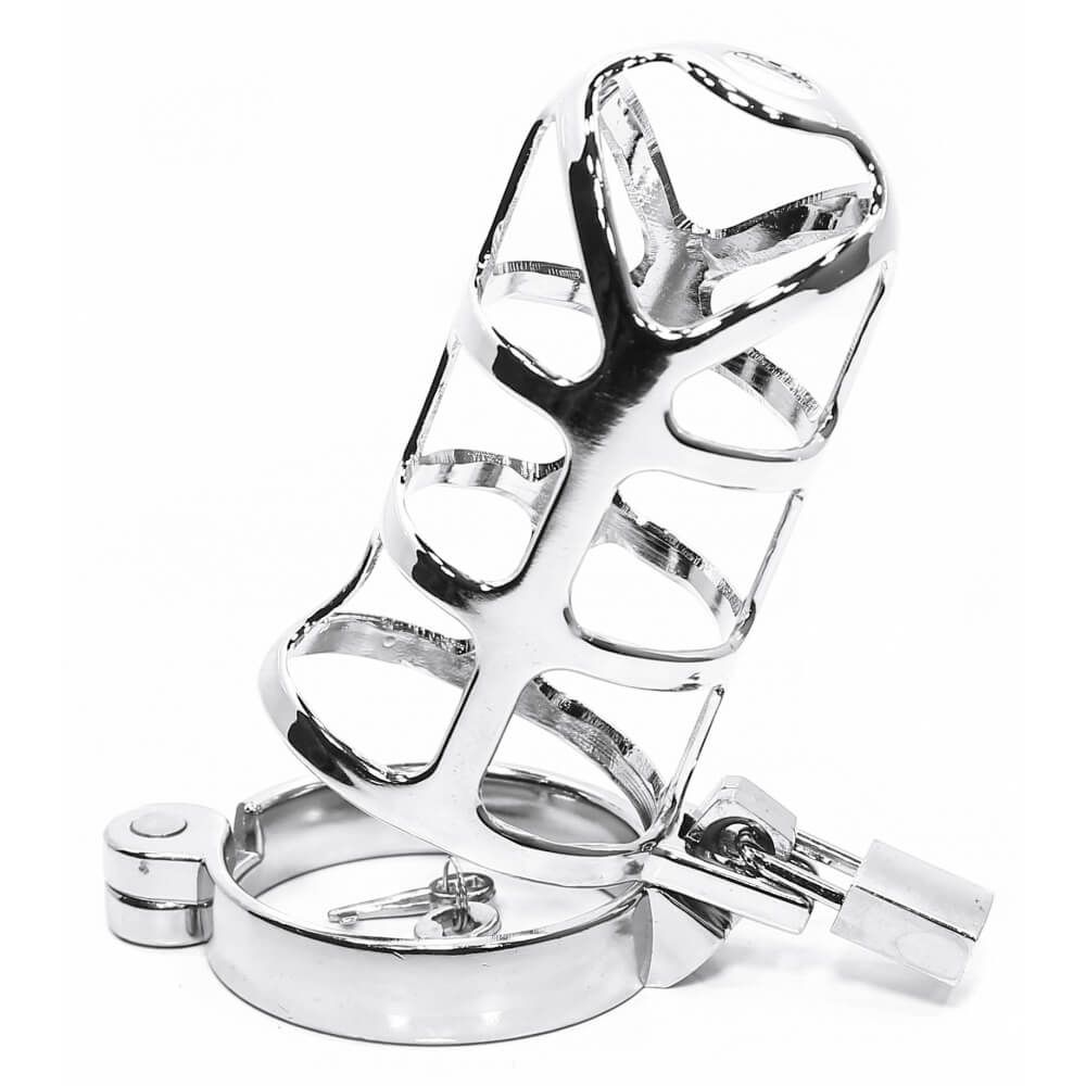 Клетка на член Pipedream Metal Worx Cock Cage XL, металлическая