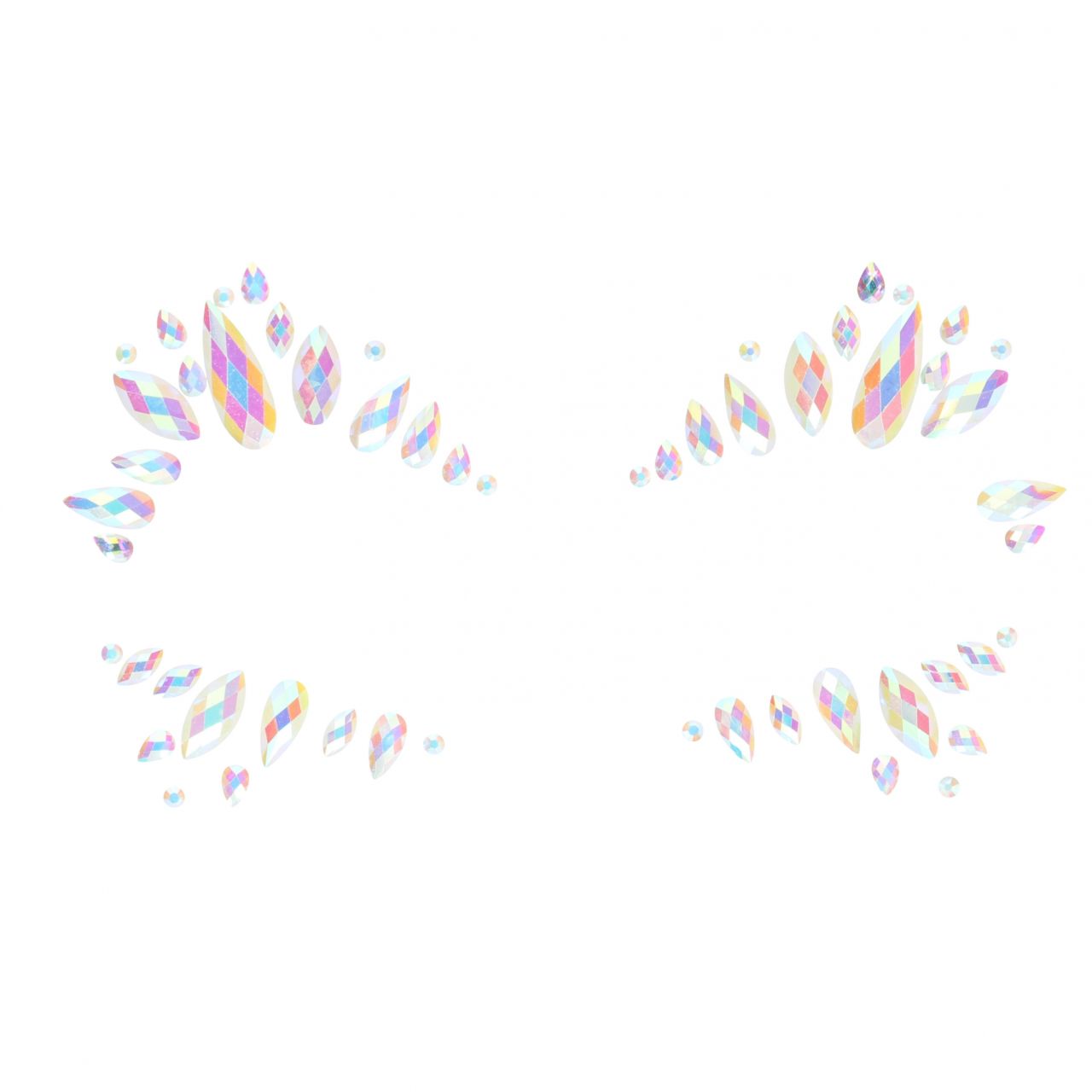 декоративное украшение (камни) на клеевой основе body jewelry stickers - face - glow in the dark - o в Воронеже