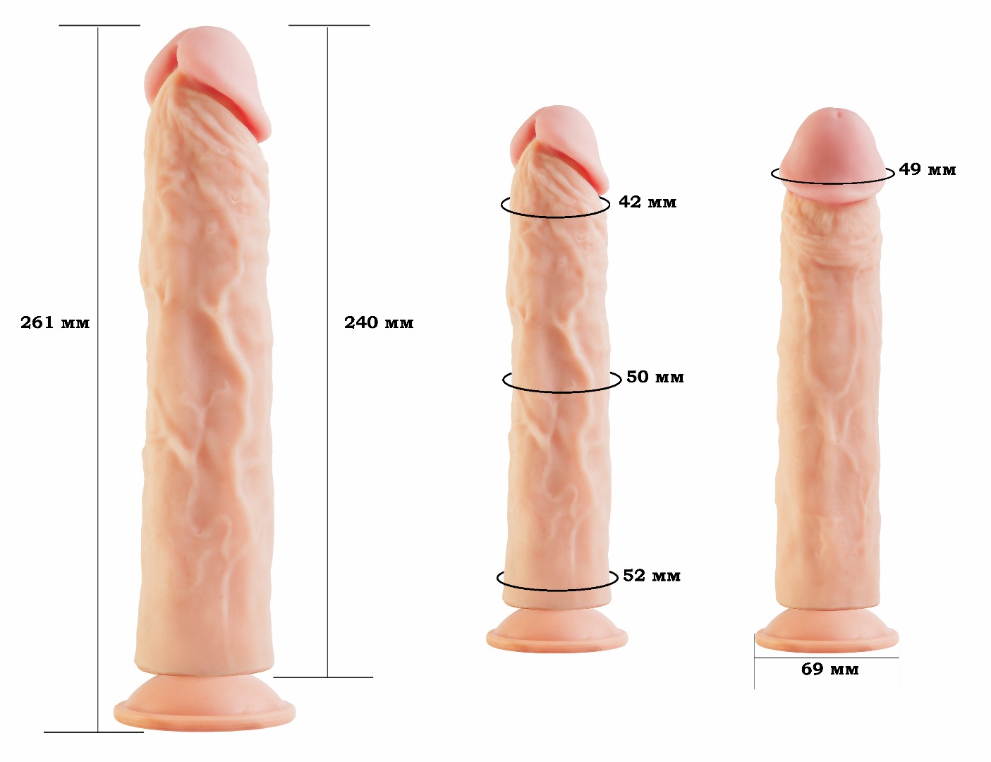 фаллоимитатор на присоске android collection-vi 8.9" 553403ru в Воронеже