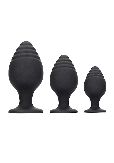 набор анальных пробок rippled butt plug set в Воронеже