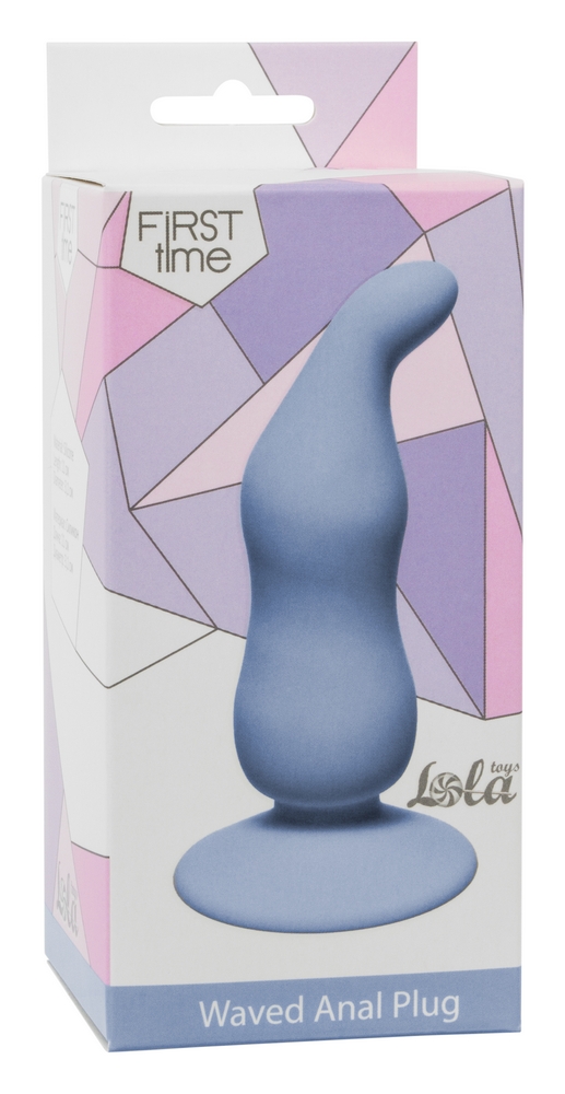 анальная пробка waved anal plug blue 4104-02lola в Воронеже