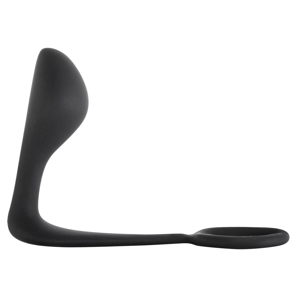 мужской анальный стимулятор с кольцом на пенис button anal plug black 4216-01lola в Воронеже