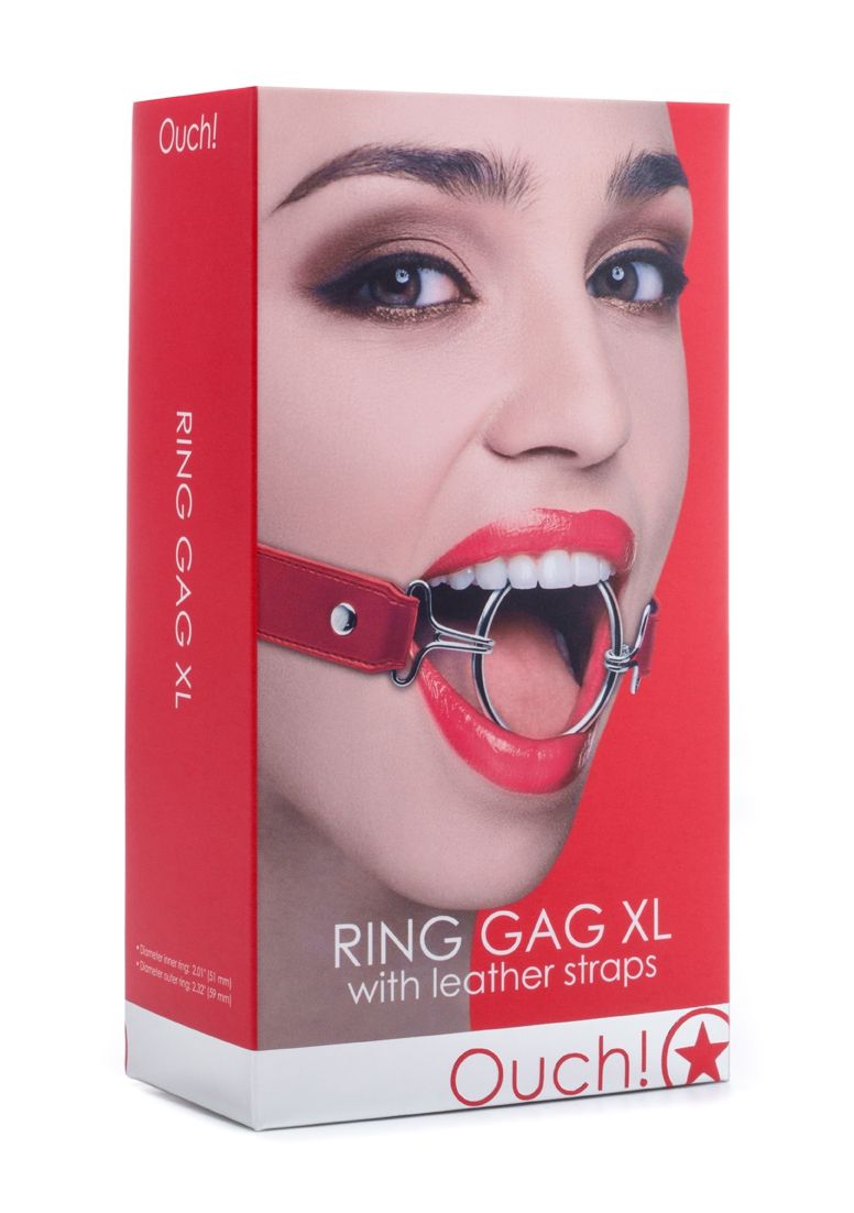 кляп-кольцо ring gag xl, красный в Воронеже