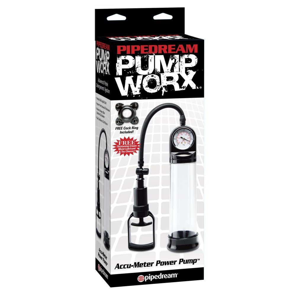помпа pipedream accu-meter power pump, прозрачная в Воронеже
