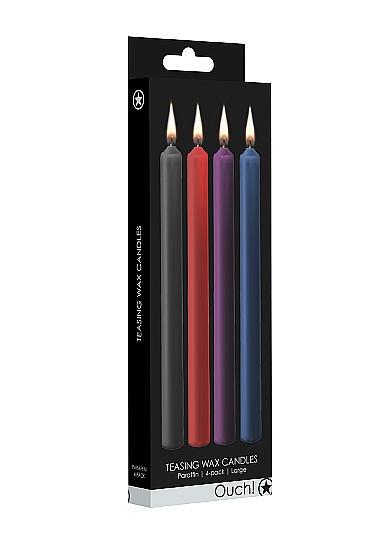 Набор разноцветных восковых BDSM-свечей Teasing Wax Candles Large