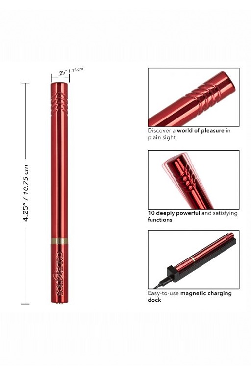 ультратонкий вибромассажер hidden pleasures красный в Воронеже