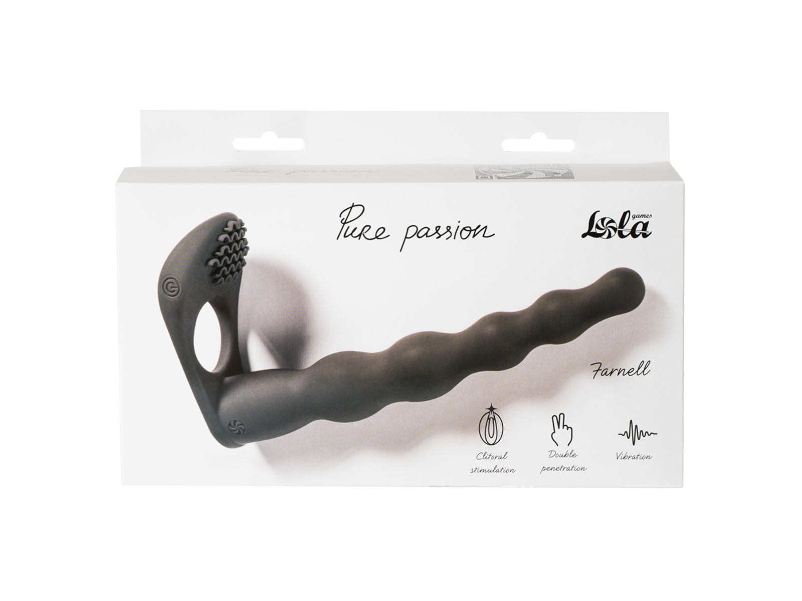 вибронасадка для двойного проникновения pure passion farnell black 1203-01lola в Воронеже