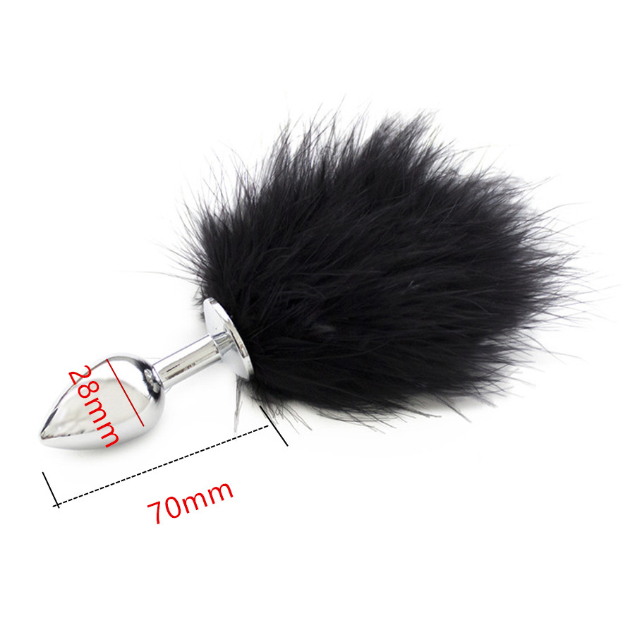 пробка металлическая с черным хвостиком размер s 47158-mm в Воронеже