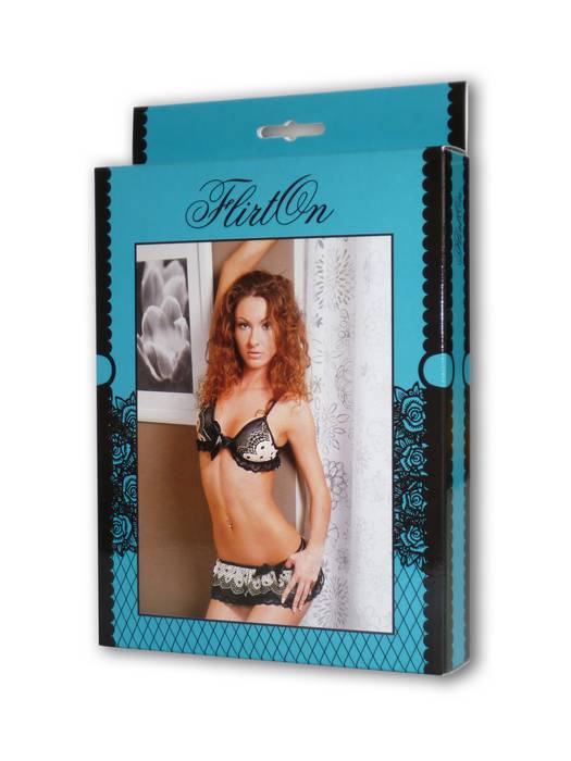 Эротическое комплект sharon flirton, черно-белый (46-48) в Воронеже