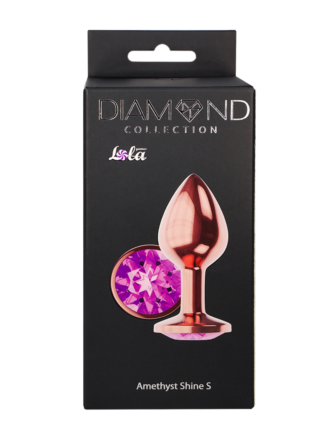 анальная пробка diamond amethyst shine s розовое золото 4025-01lola в Воронеже