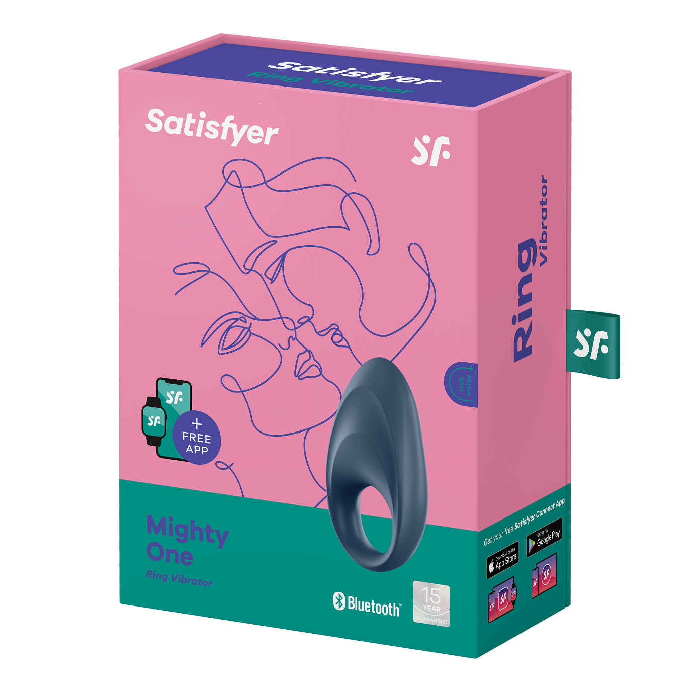 Эрекционное кольцо Satisfyer Powerful One с возможностью управления через приложение