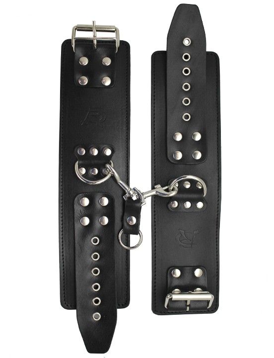 наручи декоративные широкие подиум на меху, черные в Воронеже