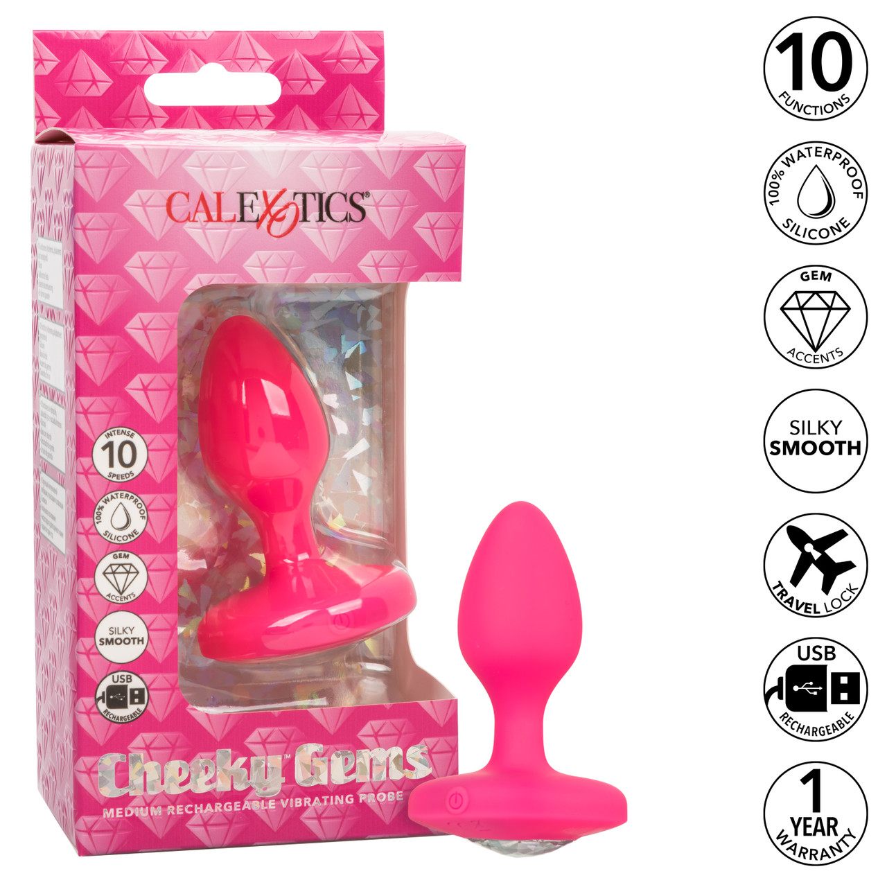 перезаряжаемая анальная вибропробка cheeky gems medium rechargeable vibrating probe в Воронеже