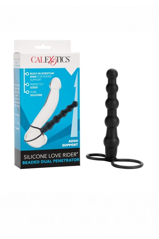 Страпон для двойного проникновения (пенетрейшен) Beaded Dual Penetrator