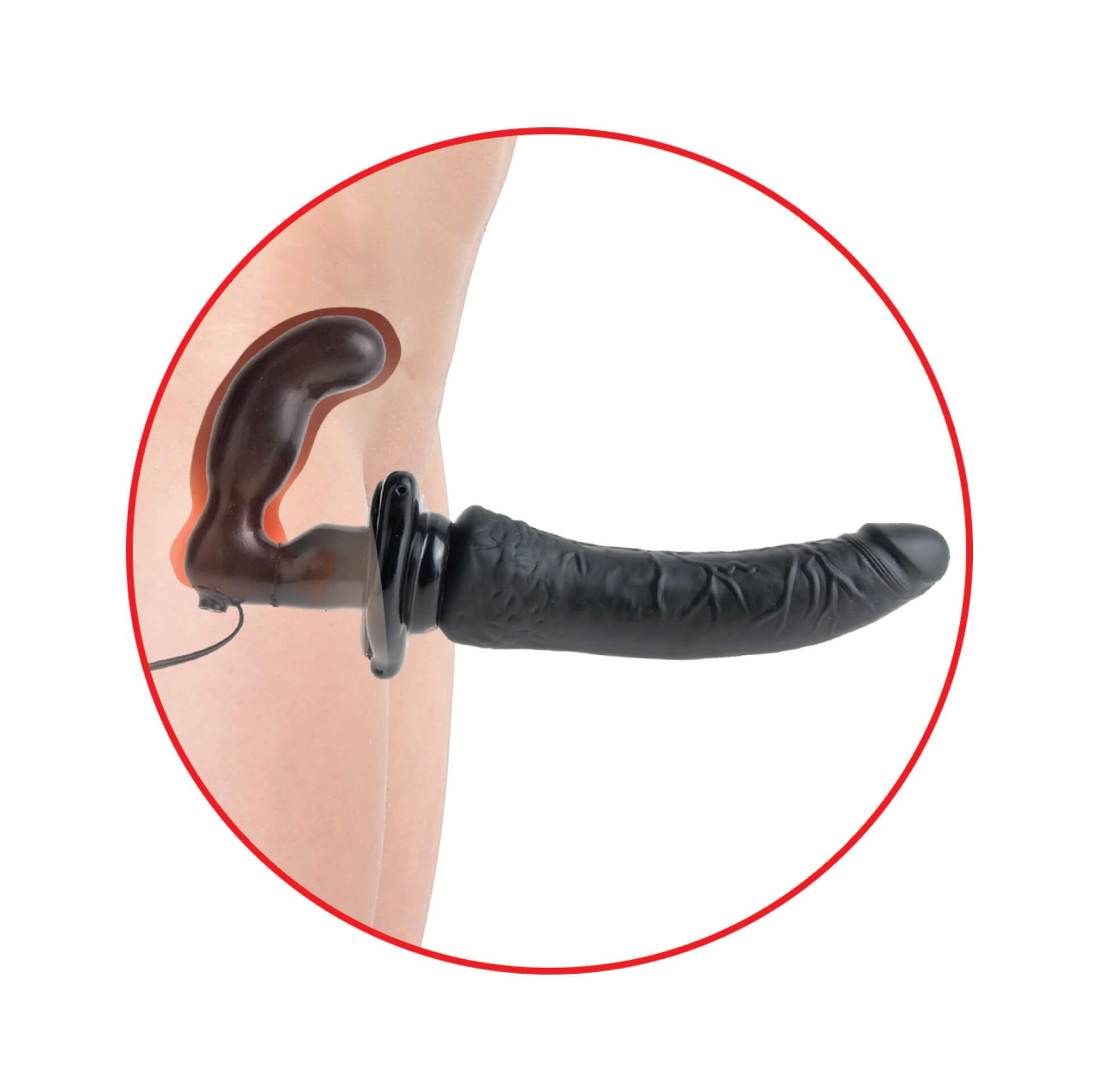 страпон pipedream deluxe vibrating penetrix strap-on, черный в Воронеже