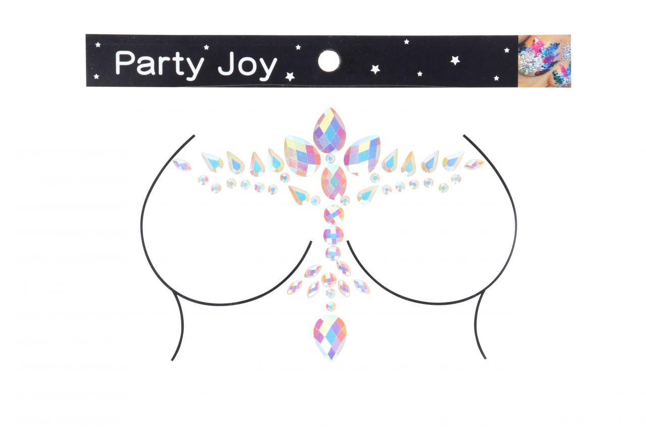 декоративное украшение (камни) на клеевой основе body jewelry stickers - chest - glow in the dark - в Воронеже