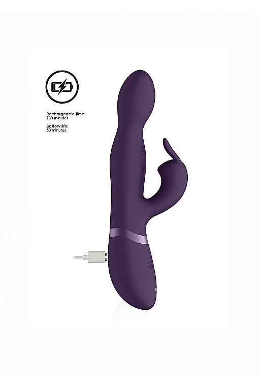 вибромассажер-кролик niva с ротацией 360 градусов и с функцией "мгновенный оргазм" в Воронеже