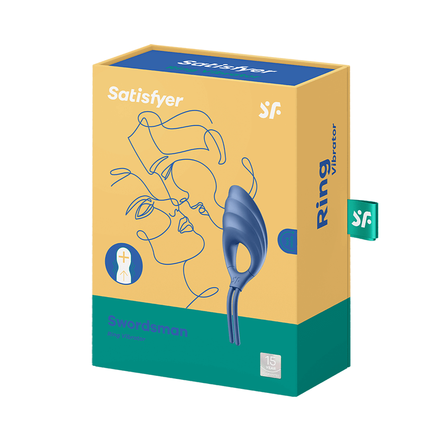 Виброкольцо Satisfyer Swordsman green 018416SA