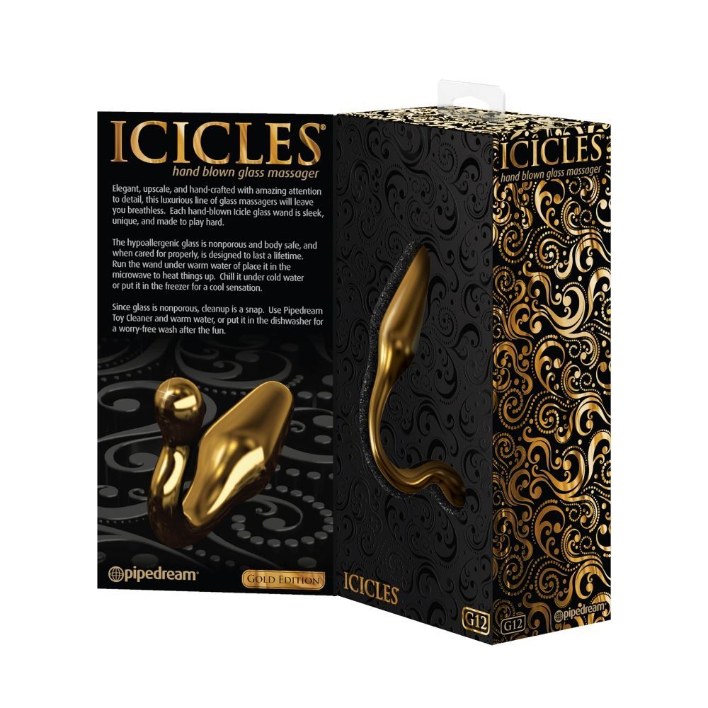 анальная пробка pipedream icicles gold edition g12, стеклянная в Воронеже