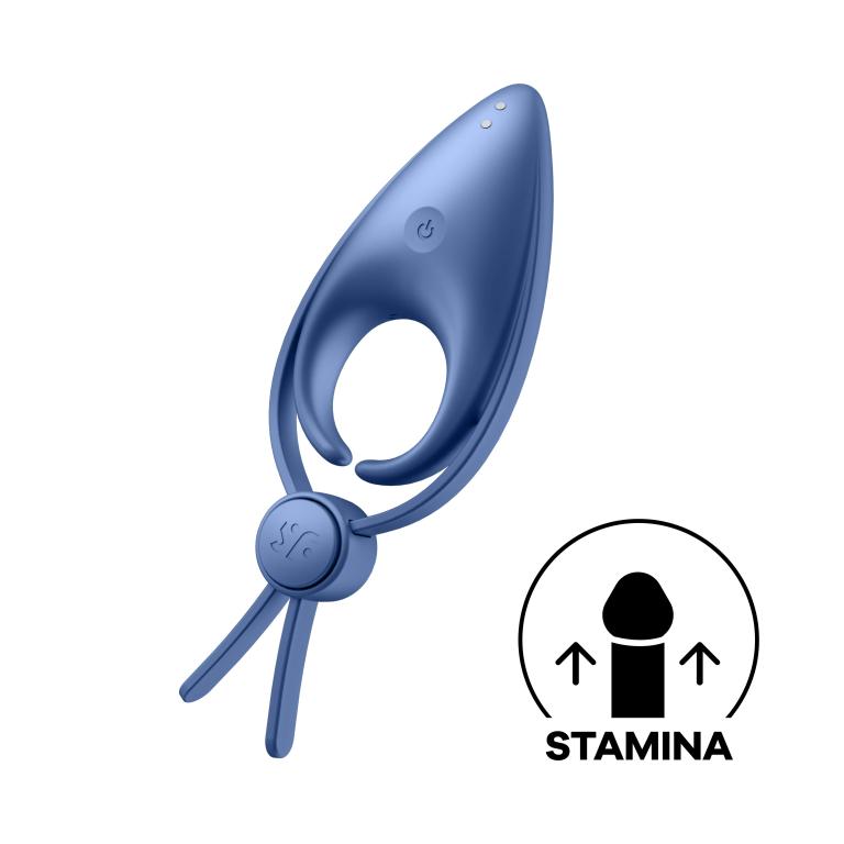 эрекционное кольцо (лассо) sniper с вибрацией (голубой) в Воронеже