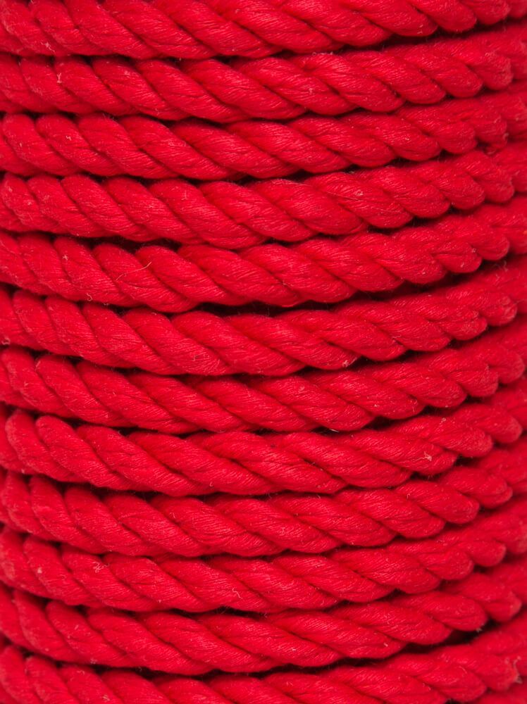 хлопковая веревка для шибари pinkrabbit красная, 10 м в Воронеже