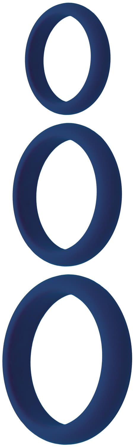 набор эрекционных колец juicy toyz 3 шт, синий в Воронеже