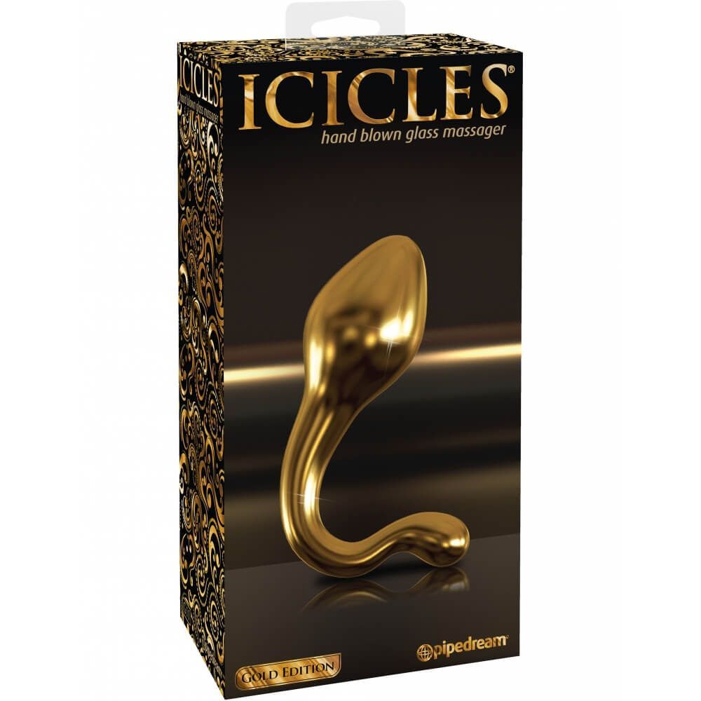 анальная пробка pipedream icicles gold edition g11, стеклянная в Воронеже