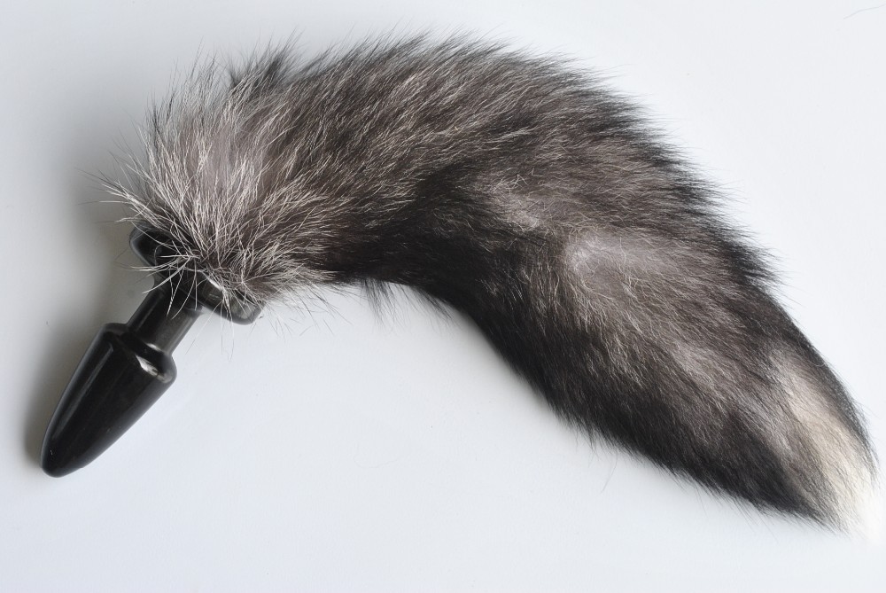 анальная пробка с хвостом "silver fox" 47009-mm в Воронеже