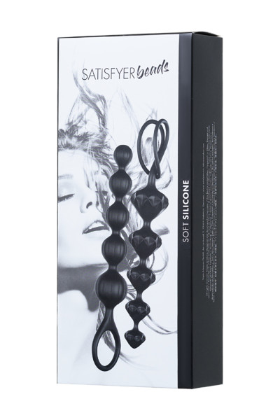 набор из 2 цепочек satisfyer beads black 000855sa в Воронеже