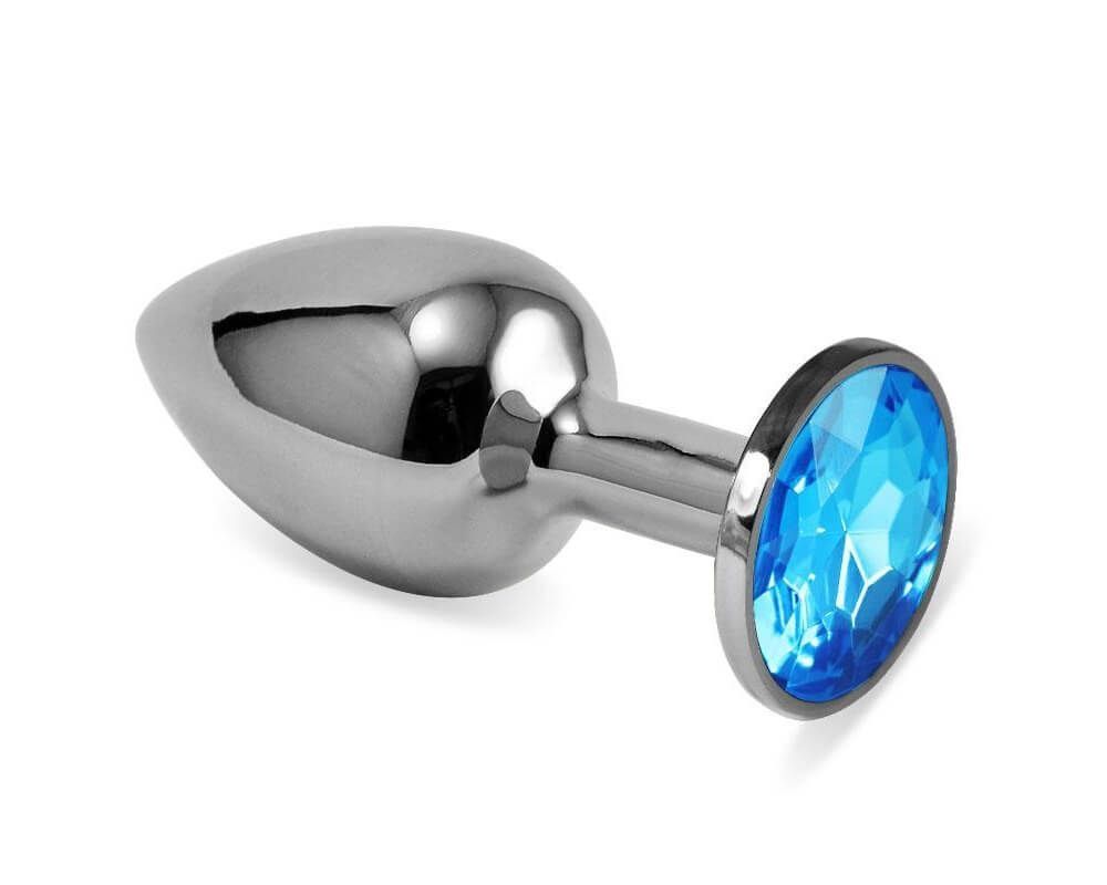 анальная пробка lovetoy малая, с голубым камнем в Воронеже