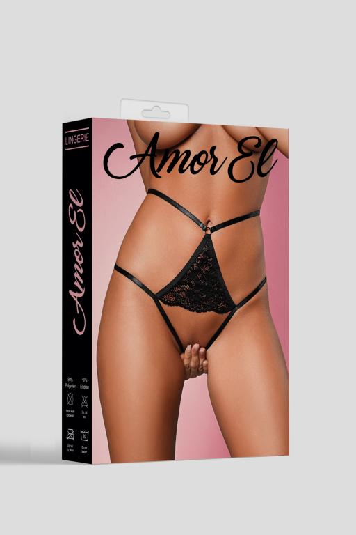 Эротическое откровенные трусики с доступом m black в Воронеже