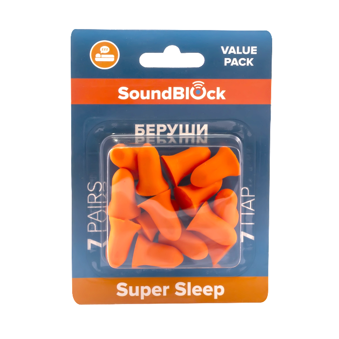 soundblock value pack ( пенные беруши), 7 пар в упаковке в Воронеже