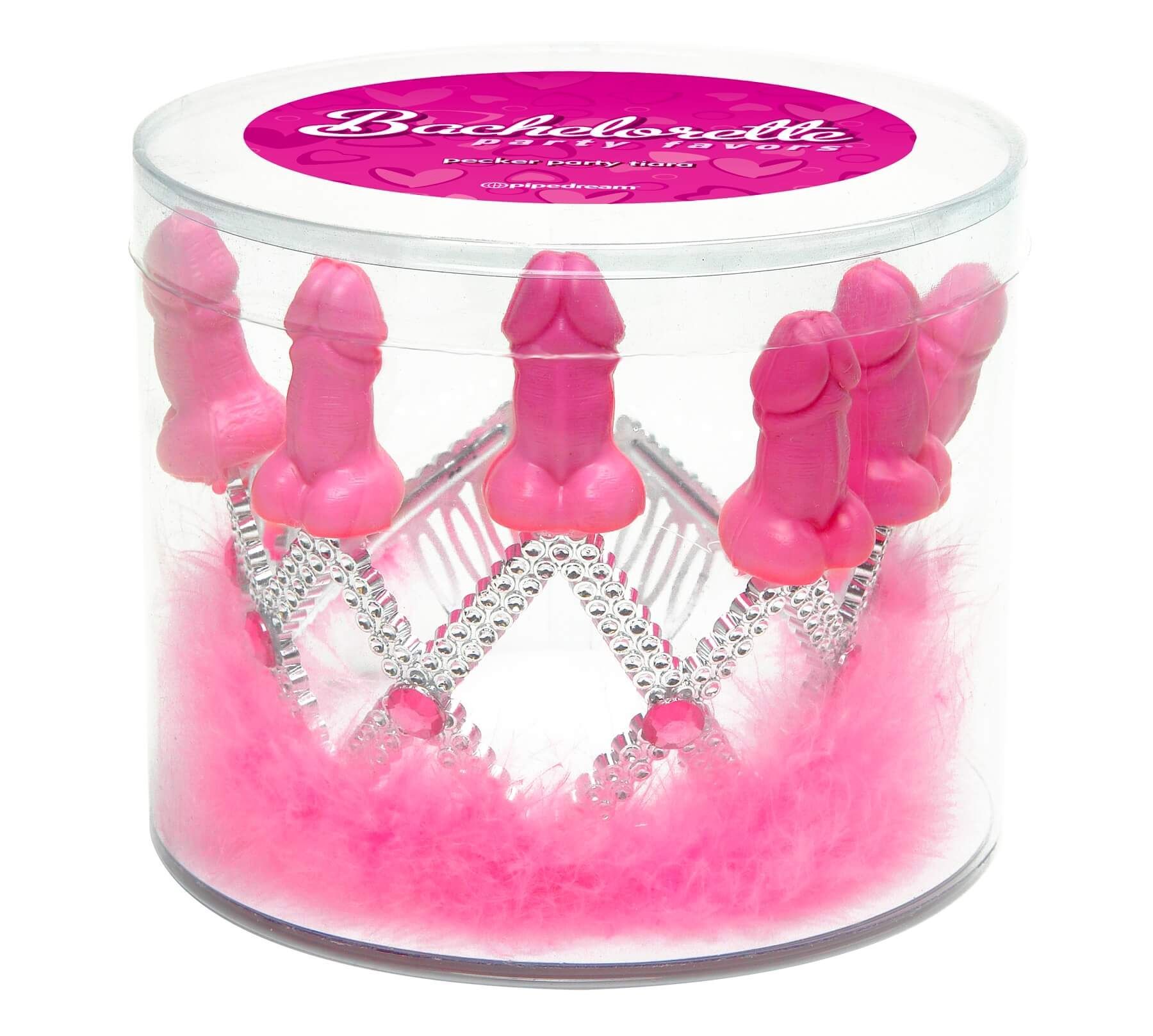 Корона Pipedream Pecker Party Crown, розовая