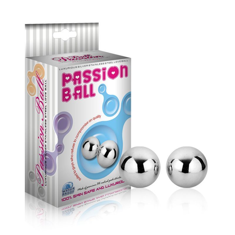 вагинальные шарики lovetoy passion dual balls, серебристый в Воронеже