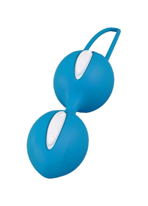 вагинальные шарики fun factory smartballs duo, ярко-голубые в Воронеже