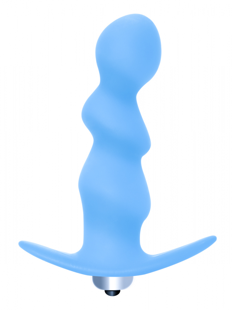 анальная пробка с вибрацией spiral anal plug blue (батарейки ааа) 5008-02lola в Воронеже